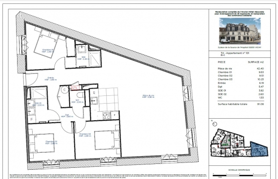 Appartement  de standing T4