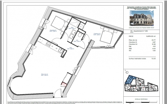 Appartement  de standing T3